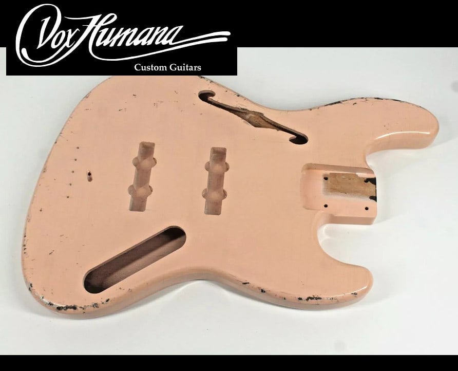 Vox Humana JB-Custom Thinline Bass Aged Shell Pink