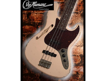 Vox Humana JB-Custom Thinline Bass Aged Shell Pink