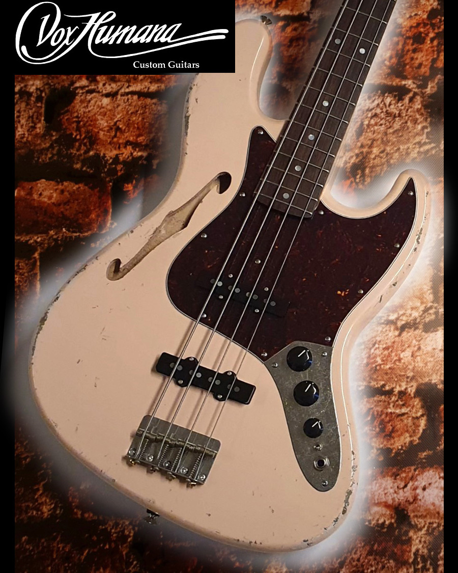 Vox Humana JB-Custom Thinline Bass Aged Shell Pink