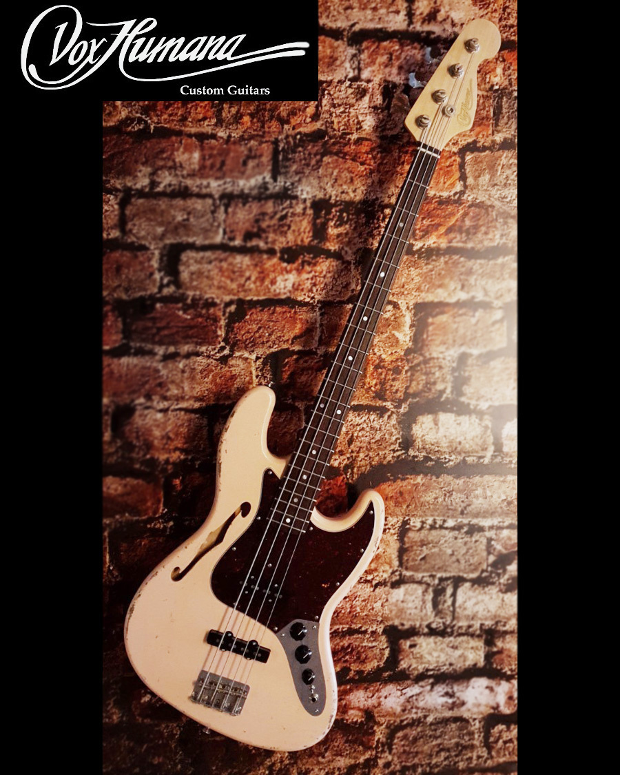 Vox Humana JB-Custom Thinline Bass Aged Shell Pink