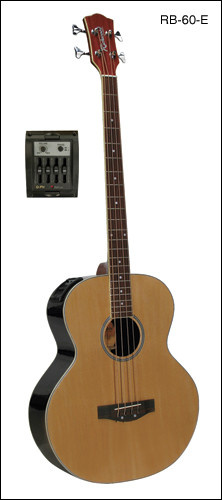 Richwood RB-60-E Semi-Akoestische basgitaar