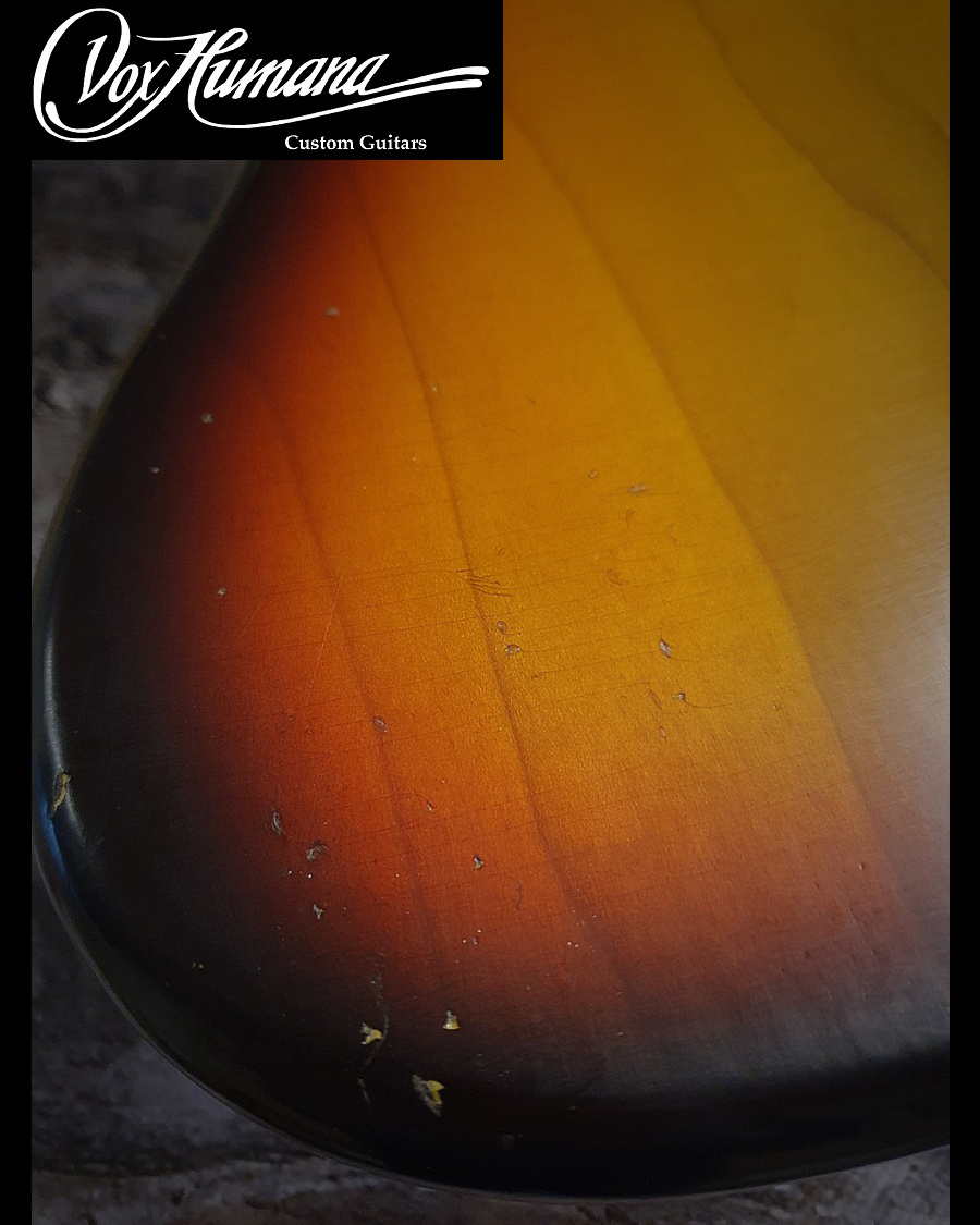 Vox Humana JB-Custom Thinline Bass Fretless aged sunburst