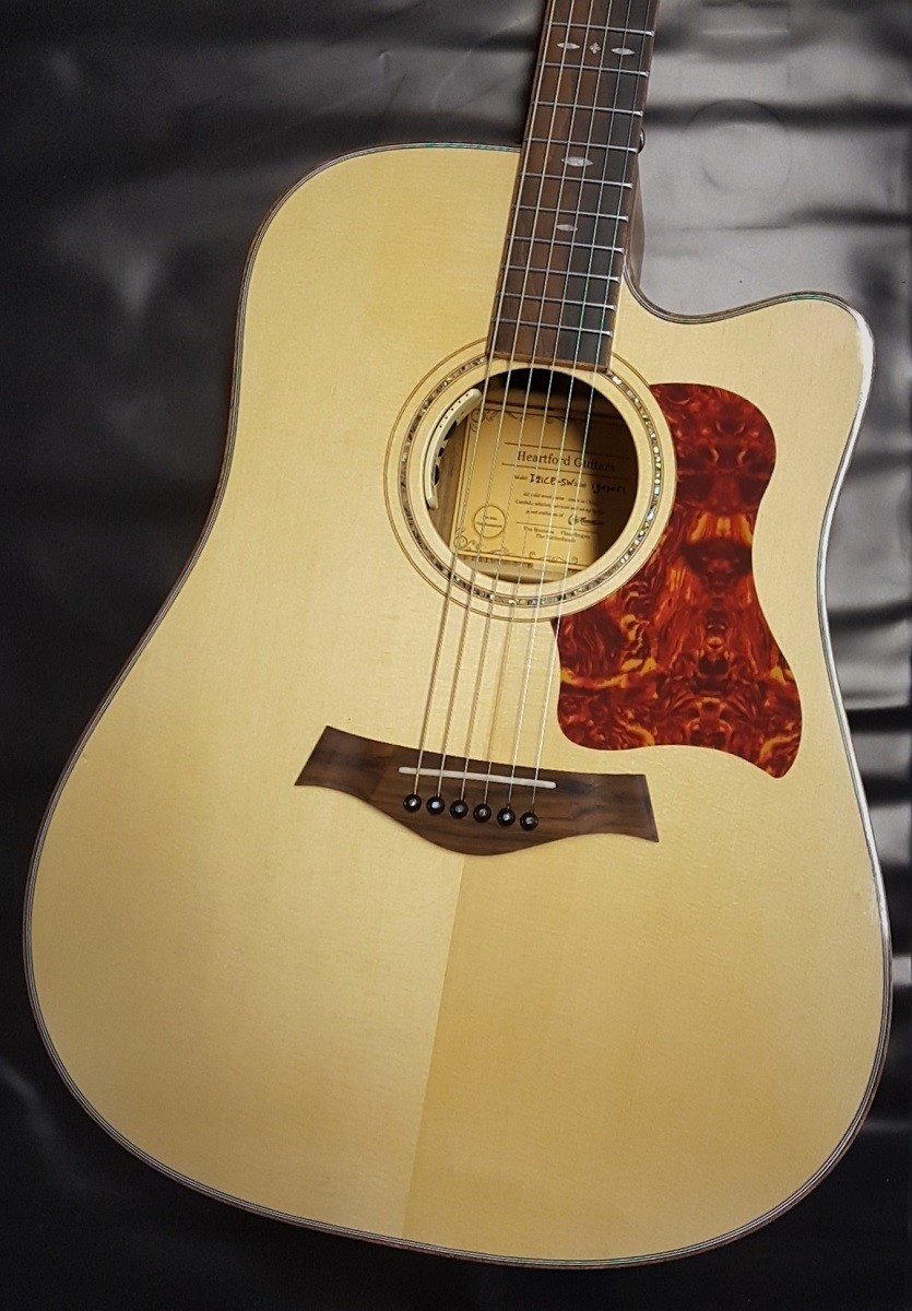 Heartford Vox Humana Designed D21CE-SW Electro Acoustic Guitar met oplaadbaar Mi-Si Pickup