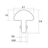 Gotoh Stainless steel medium fretwire set/24 2.7x1.0