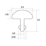 Gotoh Stainless steel jumbo fretwire set/24 2.9x1.45