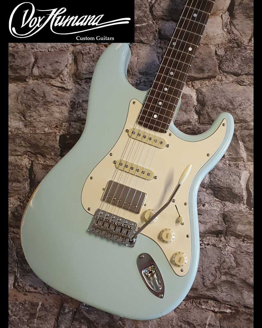 Vox Humana ST-HSS Relic Custom Guitar Sonic Blue