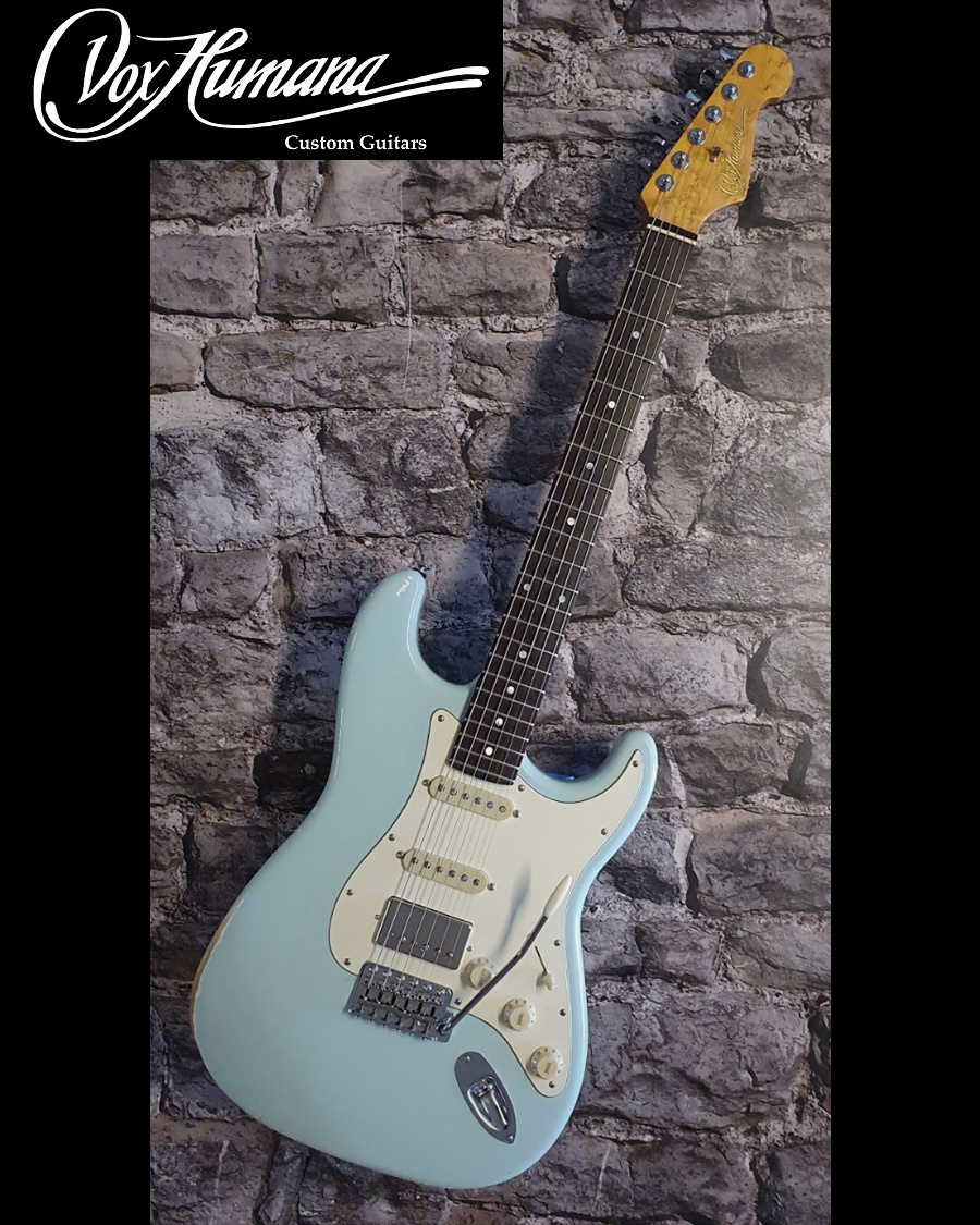 Vox Humana ST-HSS Relic Custom Guitar Sonic Blue