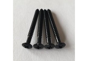 Neck screw black set/4