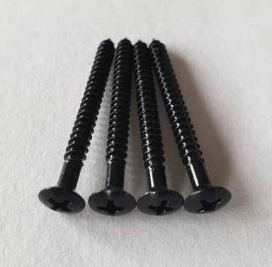 Neck screw black set/4