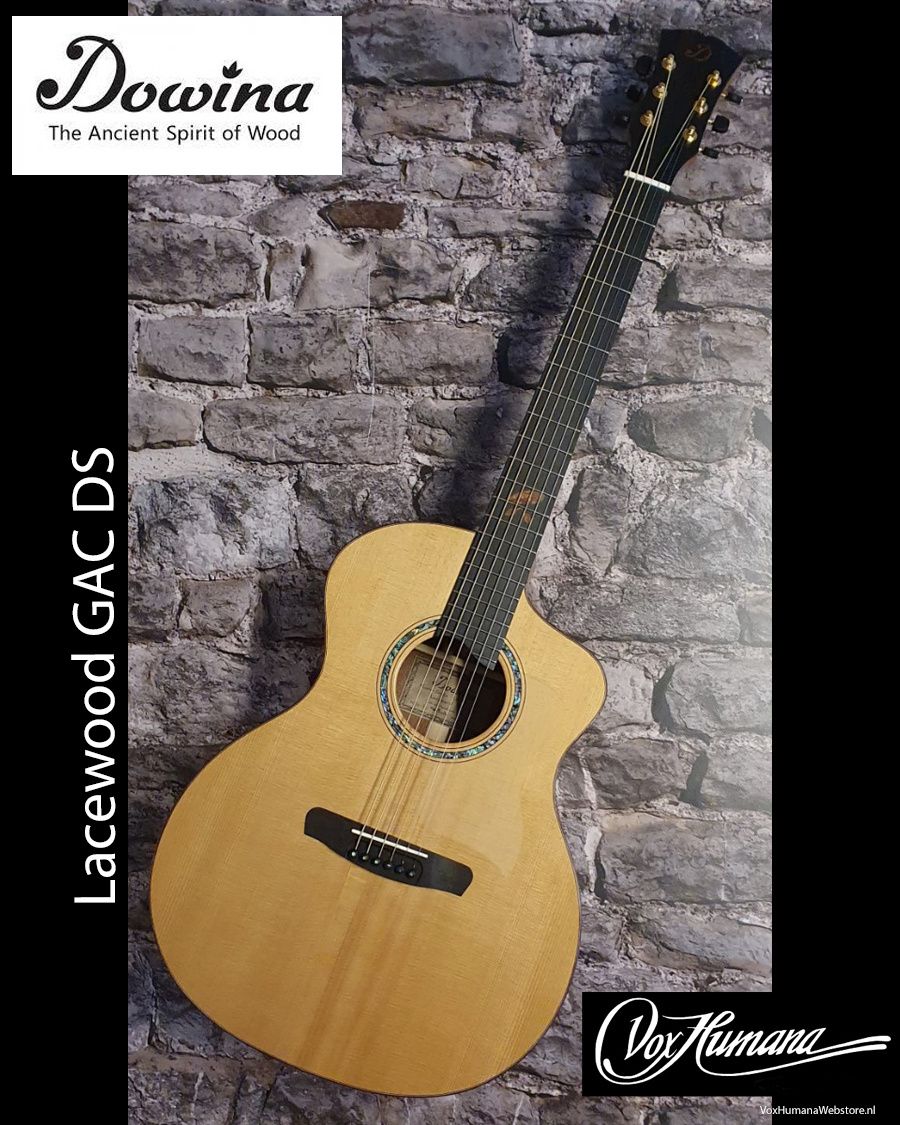Dowina Lacewood GAC-TDS Akoestische Gitaar met koffer
