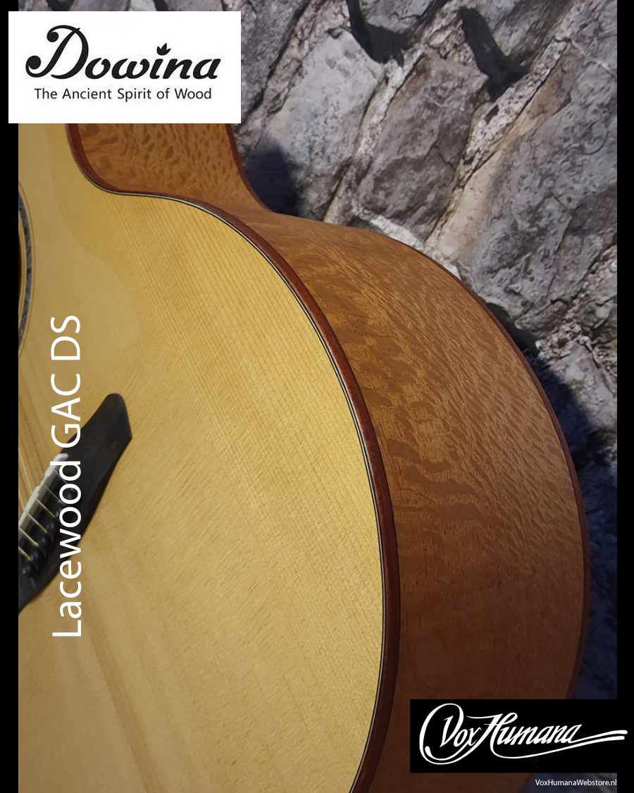 Dowina Lacewood GAC-TDS Akoestische Gitaar met koffer