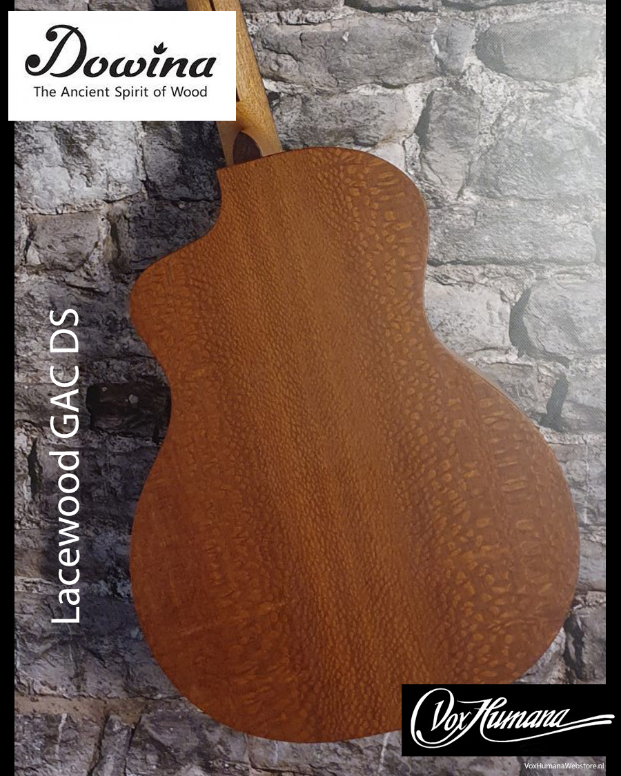 Dowina Lacewood GAC-TDS Akoestische Gitaar met koffer