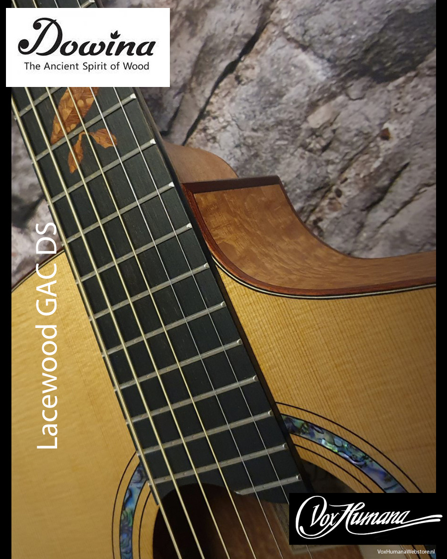 Dowina Lacewood GAC-TDS Akoestische Gitaar met koffer