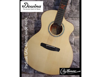 Dowina Paduak GAC-48 Grand Auditorium brede hals topkam/48mm  met koffer