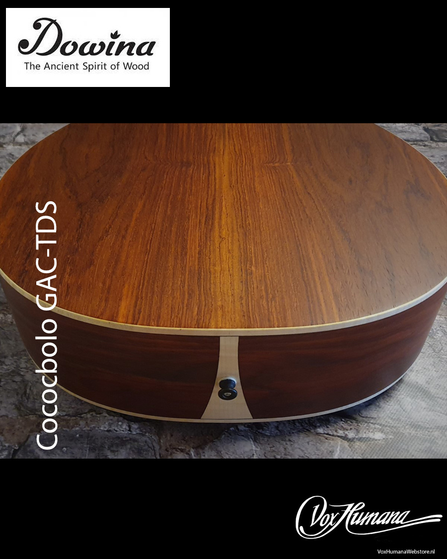 Dowina Cocobolo GAC-TDS Akoestische Gitaar met koffer