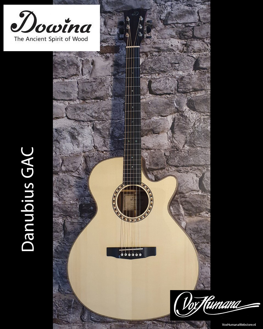 Dowina Danubius GAC-DS Semi-Akoestische Gitaar met LR Baggs Anthem Pickup