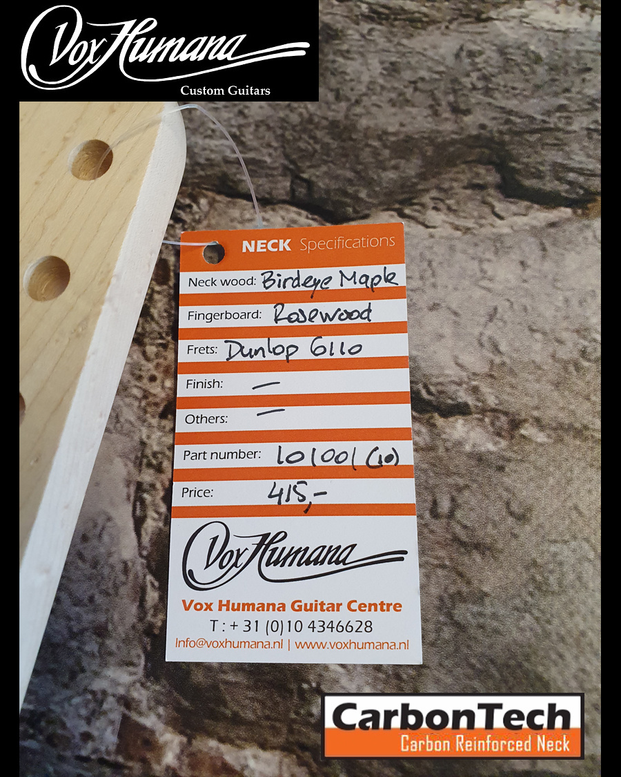 Vox Humana CarbonTech ST Neck Birdeye Maple/Rosewood