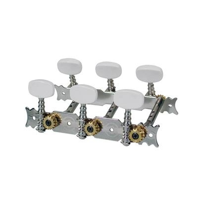 Steel string plank tuners nickel 3L/3R