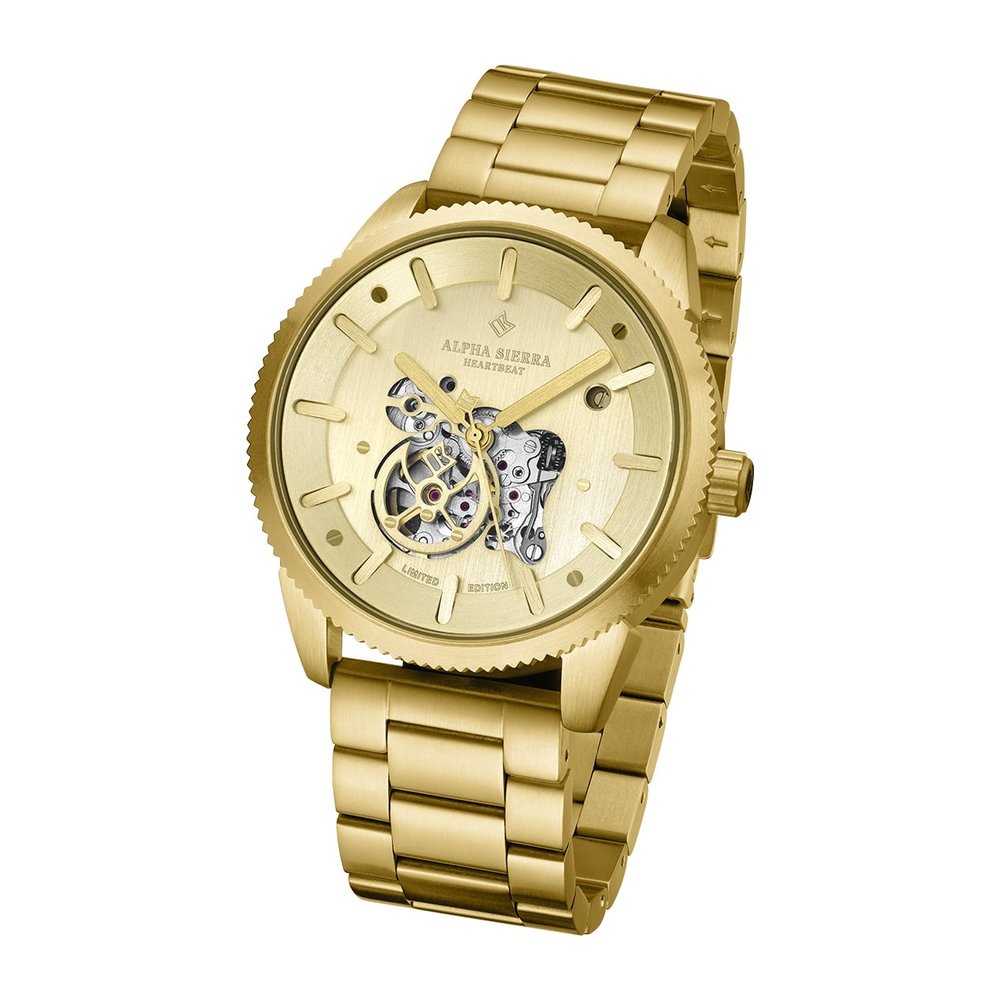 Alpha Sierra Watch Co. Alpha Sierra Heartbeat G105 - Herenhorloge - Ø 43.5  mm - Brandfactory'12 B.V.