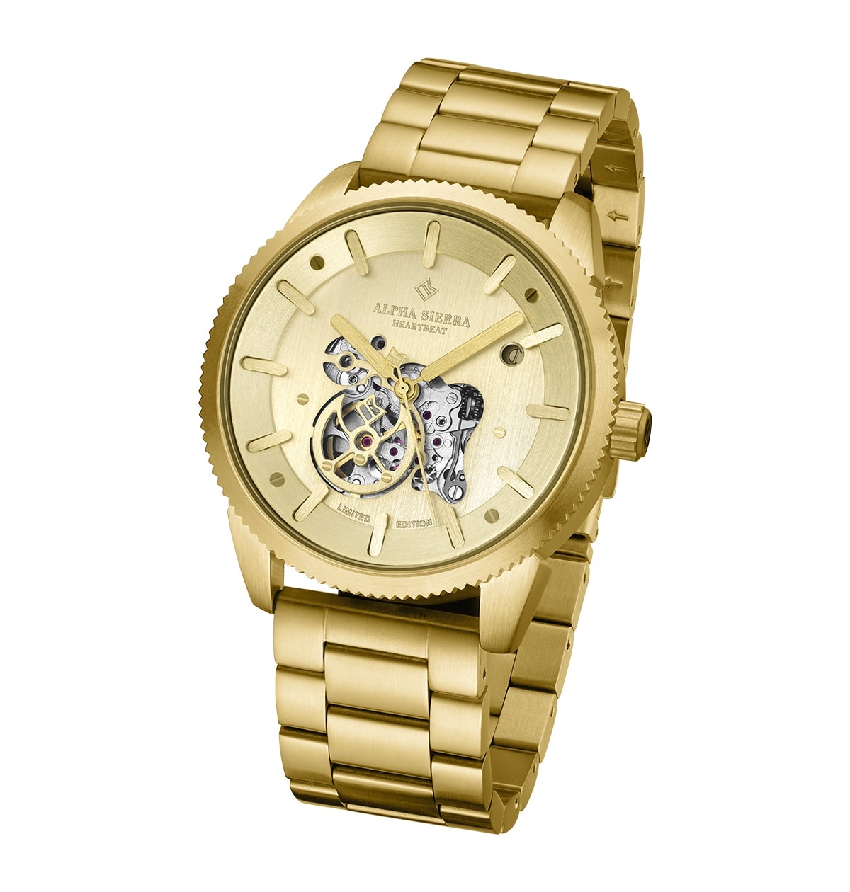 Alpha Sierra Watch Co. Alpha Sierra Heartbeat G105 - Herenhorloge - Ø 43.5  mm - Brandfactory'12 B.V.