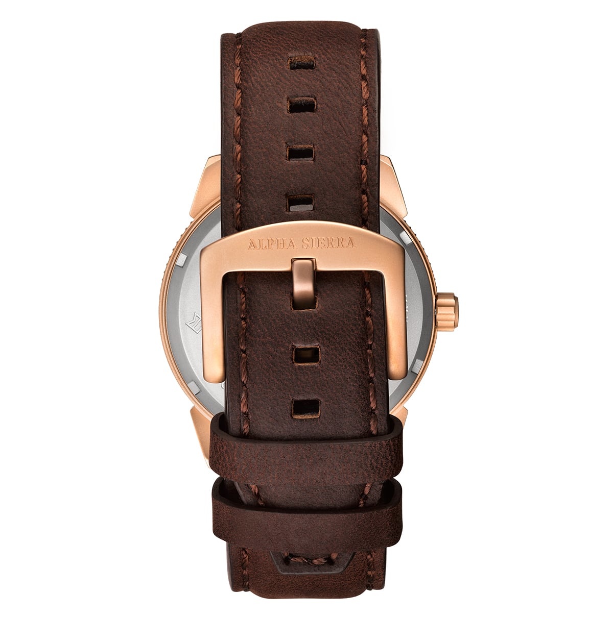 Alpha Sierra Watch Co. Alpha Sierra Heartbeat RG104 - Rosegoud -  Herenhorloge -Ø 43.5mm - Brandfactory'12 B.V.