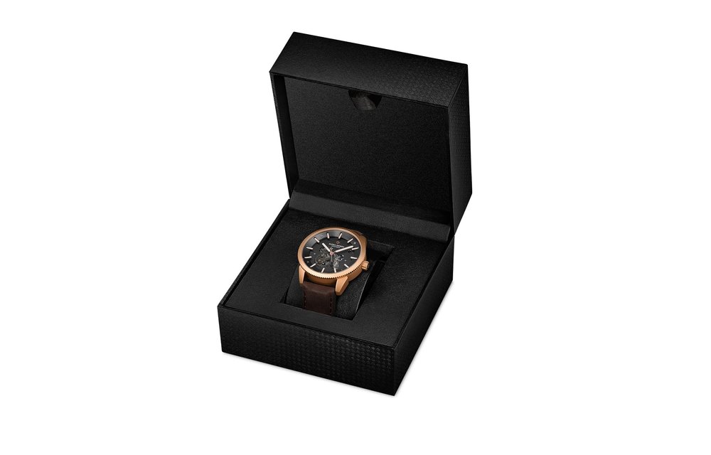 Alpha Sierra Heartbeat RG104 - Rosegoud - Herenhorloge -Ø 43.5mm