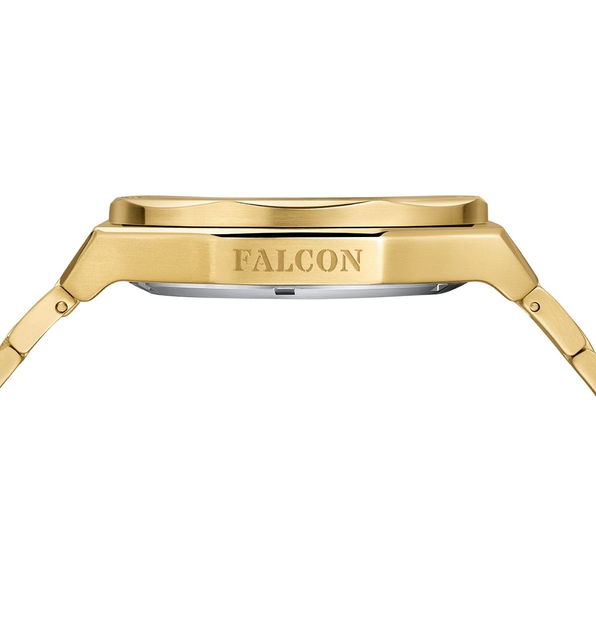 Alpha Sierra Watch Co. Alpha Sierra Falcon LVD148G - Goud - Stalen band -  Herenhorloge -Ø 45 mm - Brandfactory'12 B.V.