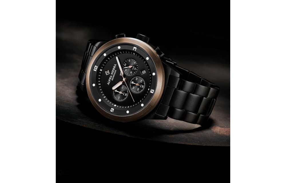 Alpha Sierra Renegade VF24FRG - Herenhorloge - Zwart - Ø 46 mm