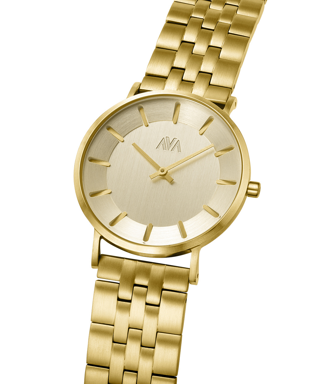 AVA AVA Máni Guld 26 - Goudkleurig - Stalen band - Dameshorloge - Ø 38 mm -  Brandfactory'12 B.V.