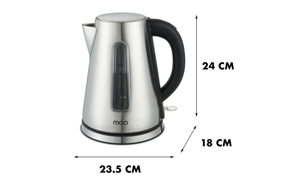 MOA Waterkoker 1.7 liter RVS - Elektrisch - BPA vrij - EK907