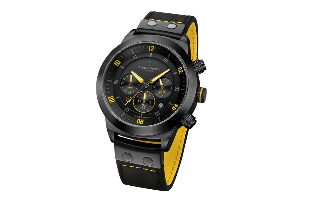 Alpha Sierra Defcon LGM34YL - Herenhorloge - Ø 46 mm - Limited Edition