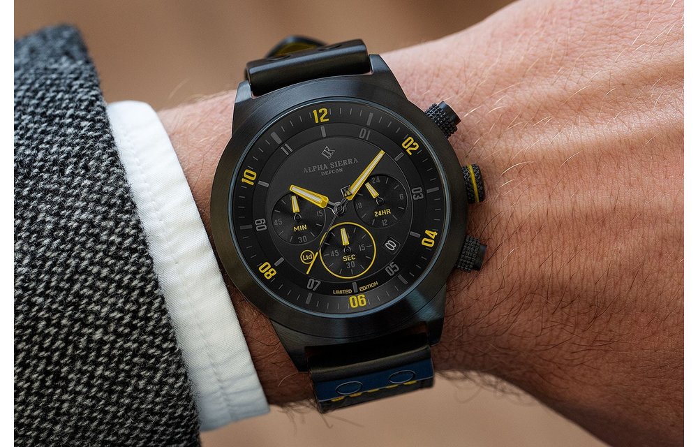 Alpha Sierra Defcon LGM34YL - Herenhorloge - Ø 46 mm - Limited Edition