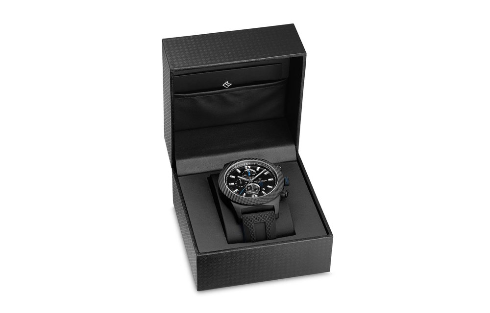 Alpha Sierra - Blackhawk - UH60BL - Herenhorloge - Siliconen - 48 mm - Zwart / Blauw - Limited Edition