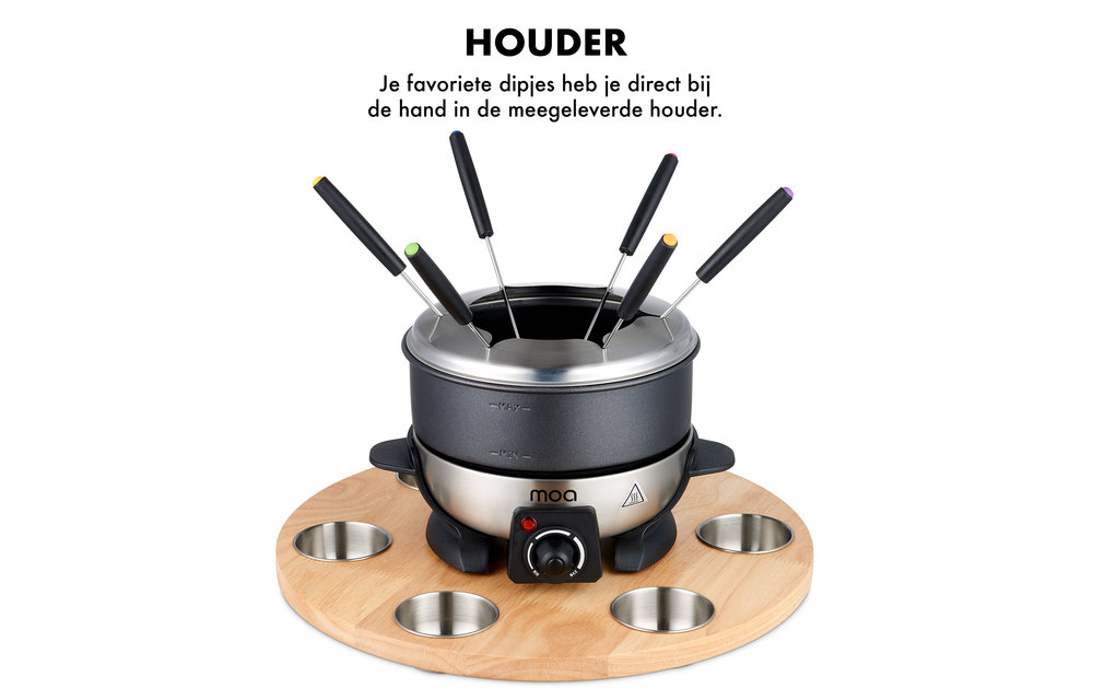 MOA Elektrische Fonduepan - Fondueset - Fondue - FP02S