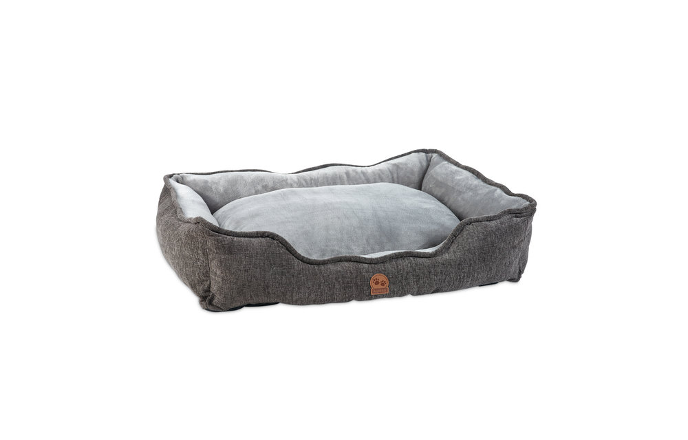 Kustaa Hondenmand - 105x80CM - Wasbaar - Antislip - Superzacht - Maat XXL - Donkergrijs