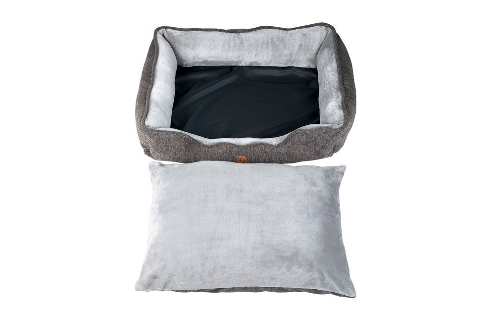 Kustaa Hondenmand - 105x80CM - Wasbaar - Antislip - Superzacht - Maat XXL - Donkergrijs