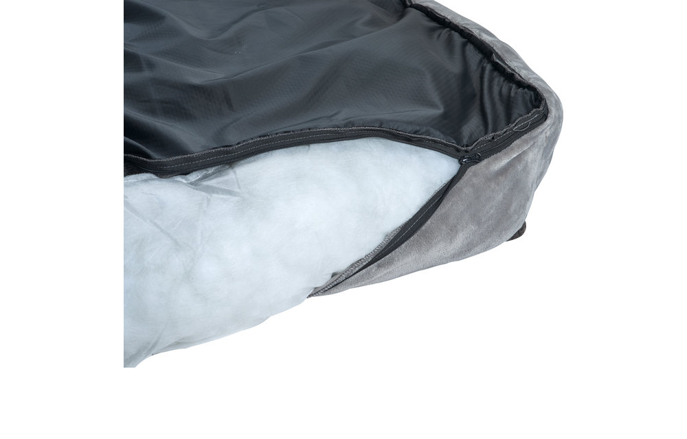 Kustaa Hondenmand - 105x80CM - Wasbaar - Antislip - Superzacht - Maat XXL - Donkergrijs