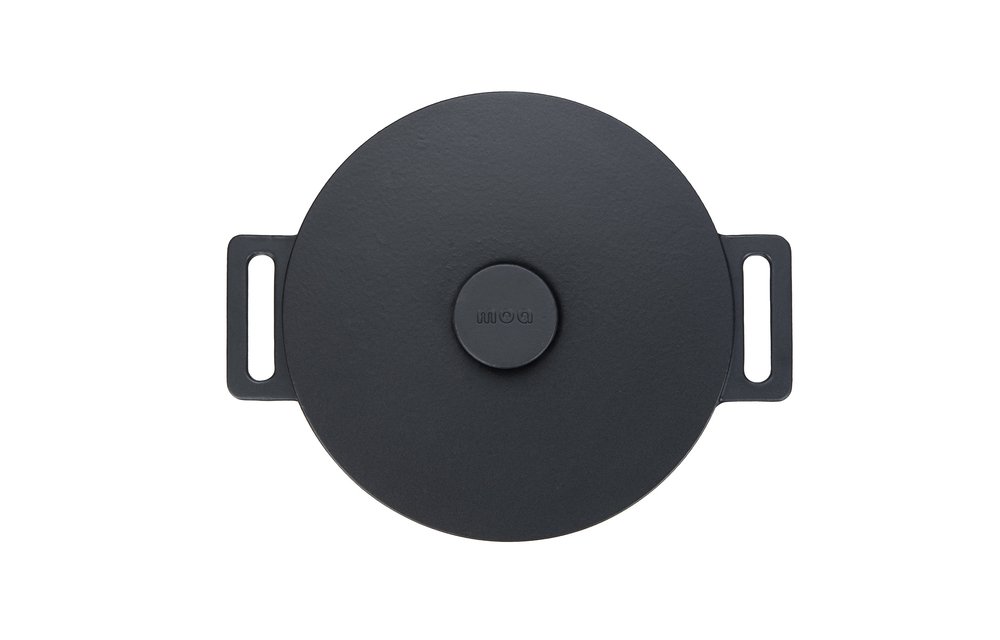 Pre-order MOA Gietijzeren Braadpan - 29CM - Rond - Ook voor inductie - Zwart - MC29B