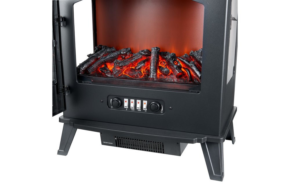 MOA Electrische haard XL - Sfeerhaard - Heater - Klassieke Haard - Zwart - EFS182