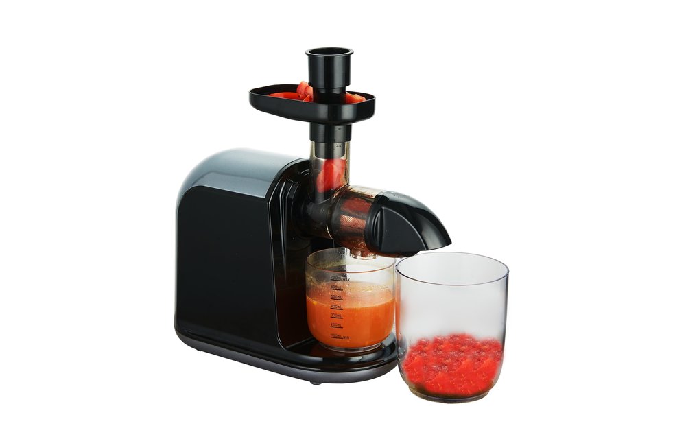 MOA Horizontale Slowjuicer - Voor Groente en Fruit - Droge pulp - 700 ml - Sapcentrifuge - Zwart - SJ15G