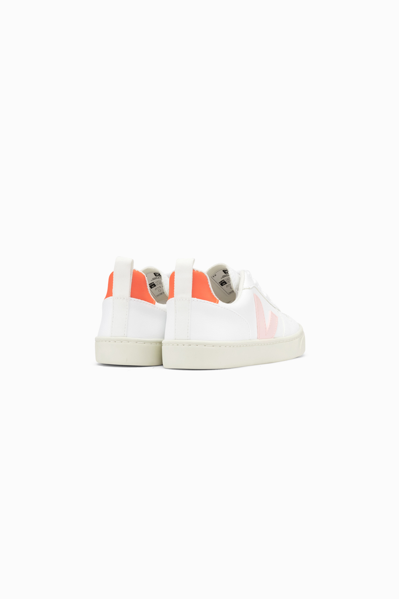 Veja Junior CXL072557J Small V-10 Veters - White/Pink/Orange - De Heppie  Store