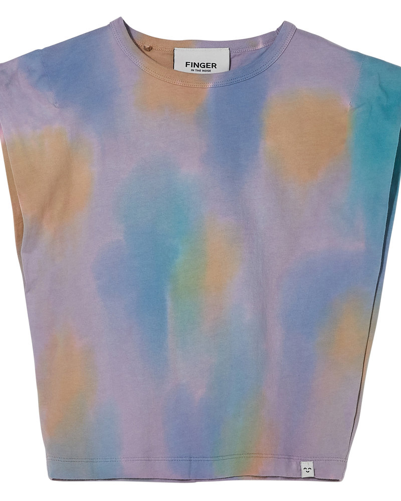 Finger in the nose Mouwloos T-shirt Haley Rainbow Tie & Dye