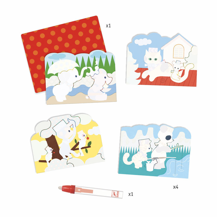 Djeco Djeco Kleuren met water -  In de tuin