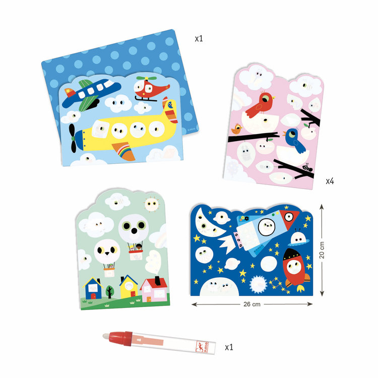 Djeco Djeco Kleuren met water -  In de wolken