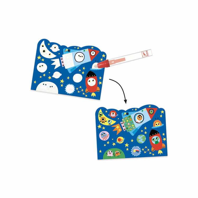 Djeco Djeco Kleuren met water -  In de wolken