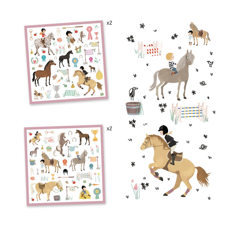 Djeco Djeco stickers - Paarden