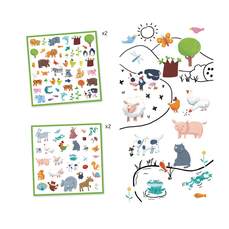 Djeco Djeco stickers - Dieren