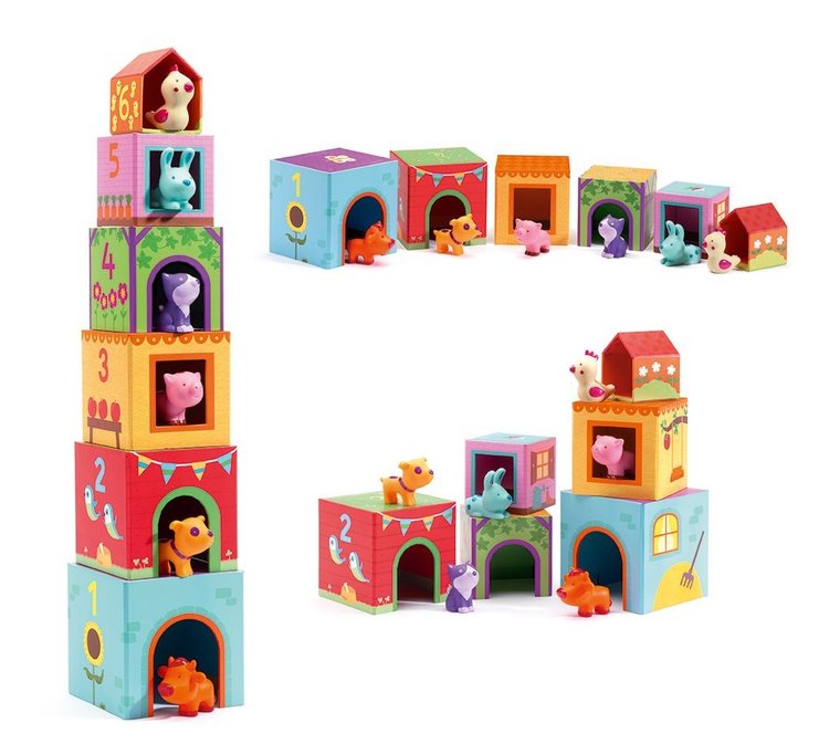 Djeco Djeco Blokkentoren - boerderij