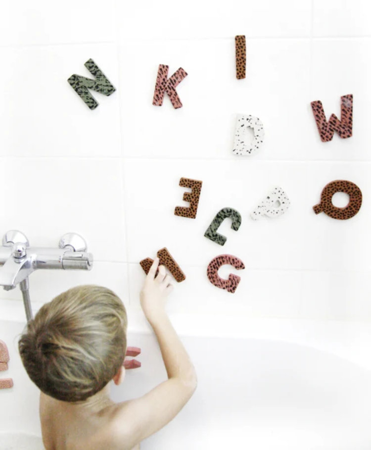 VanPauline Bath Letters in bewaarzak (green)