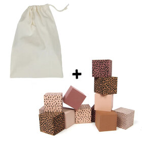 VanPauline Foam blocks in bewaarzak (pink)